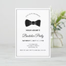 Search for black tie bachelor party invitations Black and white