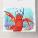 Search for lobster birthday invitations Watercolor