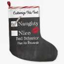 Search for naughty or nice christmas stockings Red