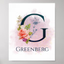 Search for g initial posters Floral