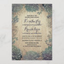 Search for succulent rehearsal dinner invitations Wood