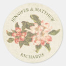 Search for vintage and classic wedding stickers Botanical