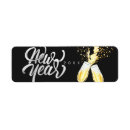 Search for new years eve party return address labels Celebrate