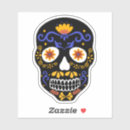 Search for blue sugar skulls stickers Día de los muertos