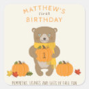 Search for fall square stickers Hedgehog