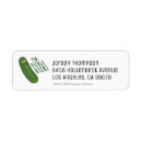Search for pickle return address labels Funny