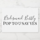 Search for bridesmaid wine labels Bridal