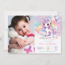 Search for unicorn rainbow colours invitations Girl