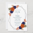 Search for teal and burnt orange wedding invitations Fall foliage