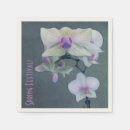 Search for purple orchid napkins Tropical