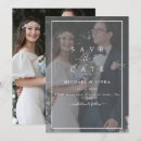 Search for romantic save the dates Black and white