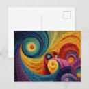 Search for intricate pattern postcards Abstract
