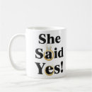 Search for engagement proposal mugs Bride to be
