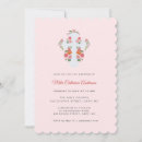 Search for pretty christening invitations Blush pink