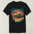 Search for alien spaceship tshirts Black