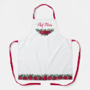 Search for hand drawn flowers aprons White