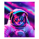 Search for cats in space posters Alien