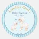 Search for lamb baby shower stickers Blue