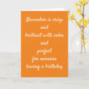 Search for november birthday cards Friend