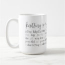 Search for knitting humor mugs Typography