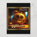 Search for fun horror postcards Pumpkin