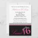 Search for tiara sweet 16 invitations Girly