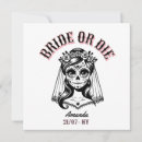 Search for gothic bride invitations Bride or die