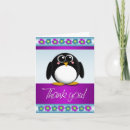 Search for cute penguin thank you cards Colourful