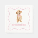 Search for golden retriever napkins Birthday