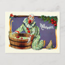 Search for apple bobbing postcards Halloween