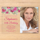 Search for photo 50th birthday invitations Floral