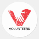 Search for volunteering stickers Red
