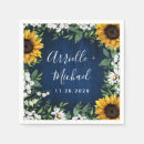 Search for sunflower wedding napkins Rustic