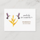 Search for exotic bird business cards Flower