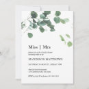 Search for eucalyptus leaves bridal shower invitations Minimalist