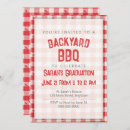 Search for barbeque graduation invitations Gingham
