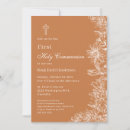 Search for floral first communion invitations Boy