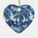 Search for porcelain christmas tree decorations Blue and white