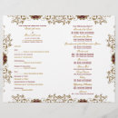 Search for burgundy and gold wedding programs Vintage