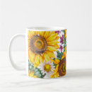 Search for vintage sunflower mugs Watercolor