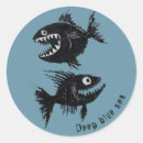 Search for sea monsters stickers Fish