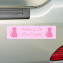 Search for pink cats bumper stickers Animals