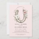 Search for horseshoe bridal shower invitations Pink