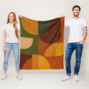 Search for terracotta blankets Mid century modern