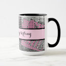 Search for pink and grey mugs Black and white
