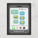 Search for fun emoji postcards Birthday party