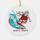 Search for surfing santa christmas tree decorations Surfer