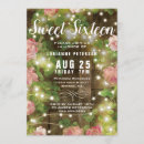 Search for string lights sweet 16 invitations Chic