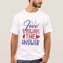 Search for love is the answer tshirts Animal