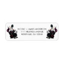 Search for moody floral return address labels Burgundy